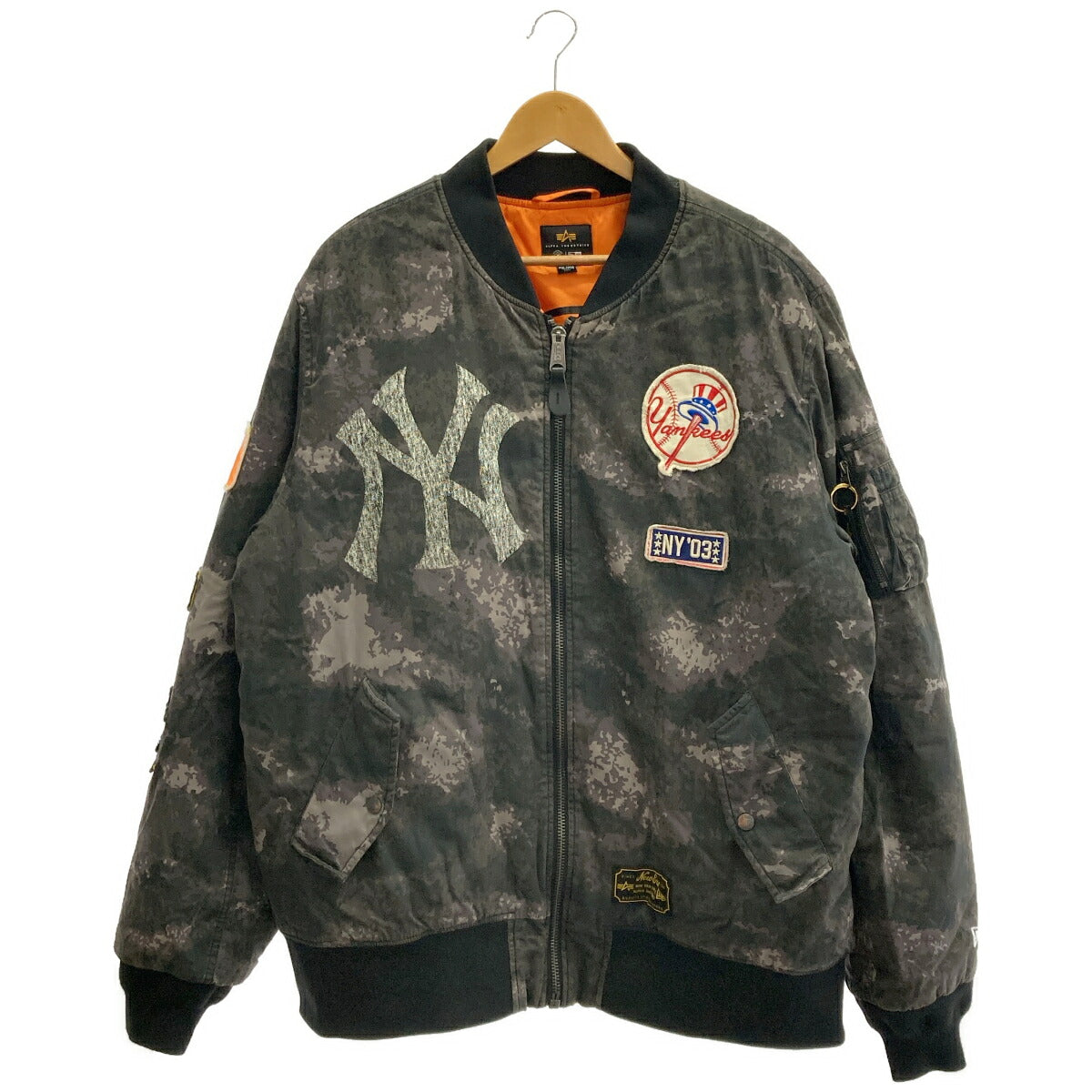 ALPHA INDUSTRIES x New Era Camo MA-1 Bomber Jacket Size 2XL