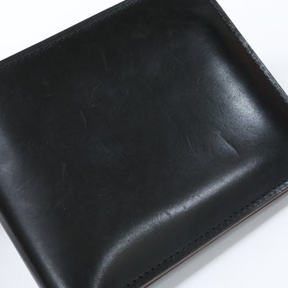 GANZO 59152 Cordovan R.C. Bi-Fold Wallet Black Size ONE SIZE