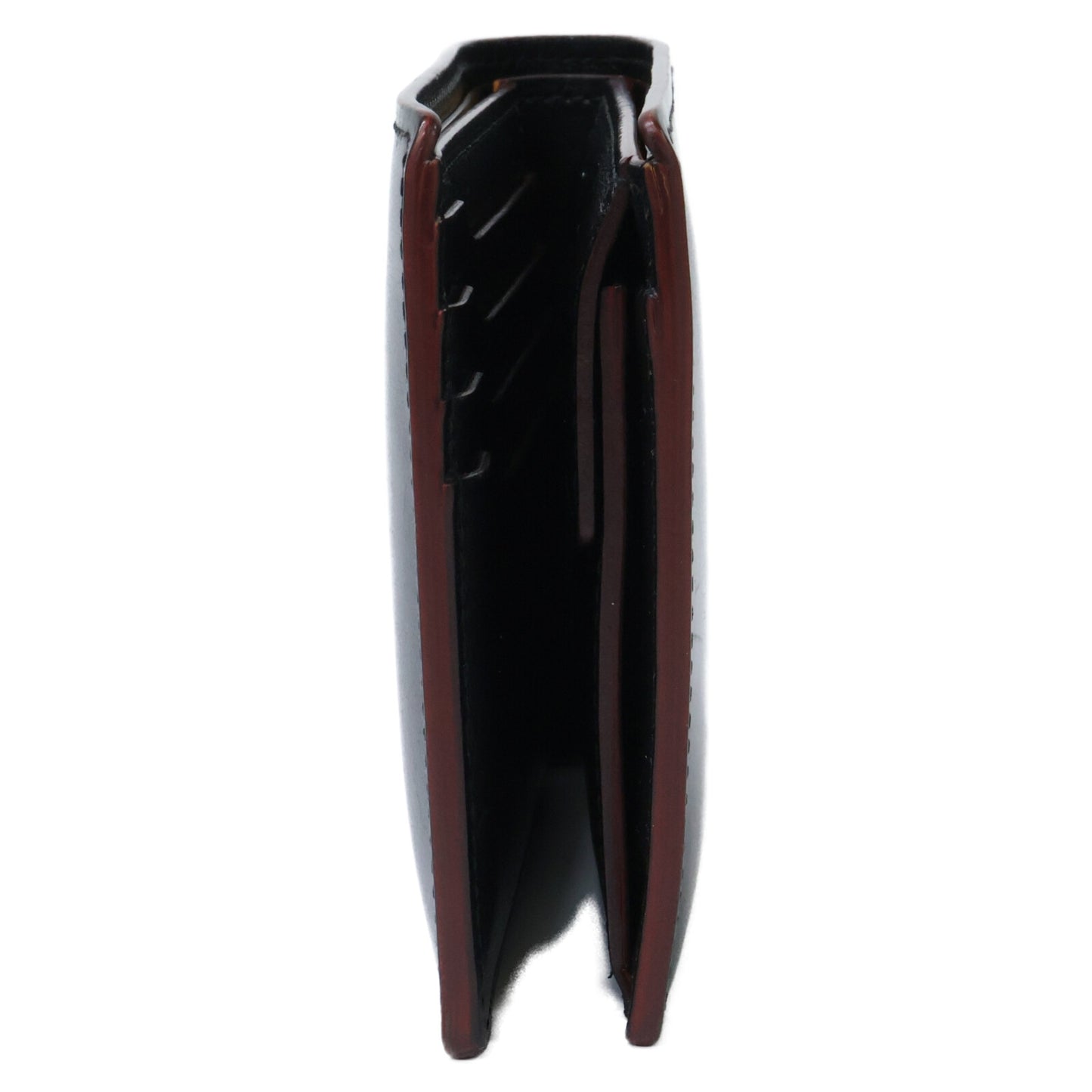 GANZO 59152 Cordovan R.C. Bi-Fold Wallet Black Size ONE SIZE