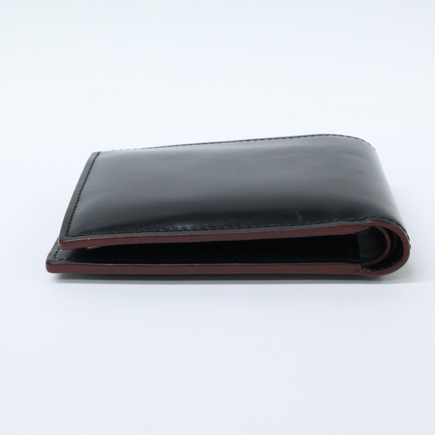 GANZO 59152 Cordovan R.C. Bi-Fold Wallet Black Size ONE SIZE