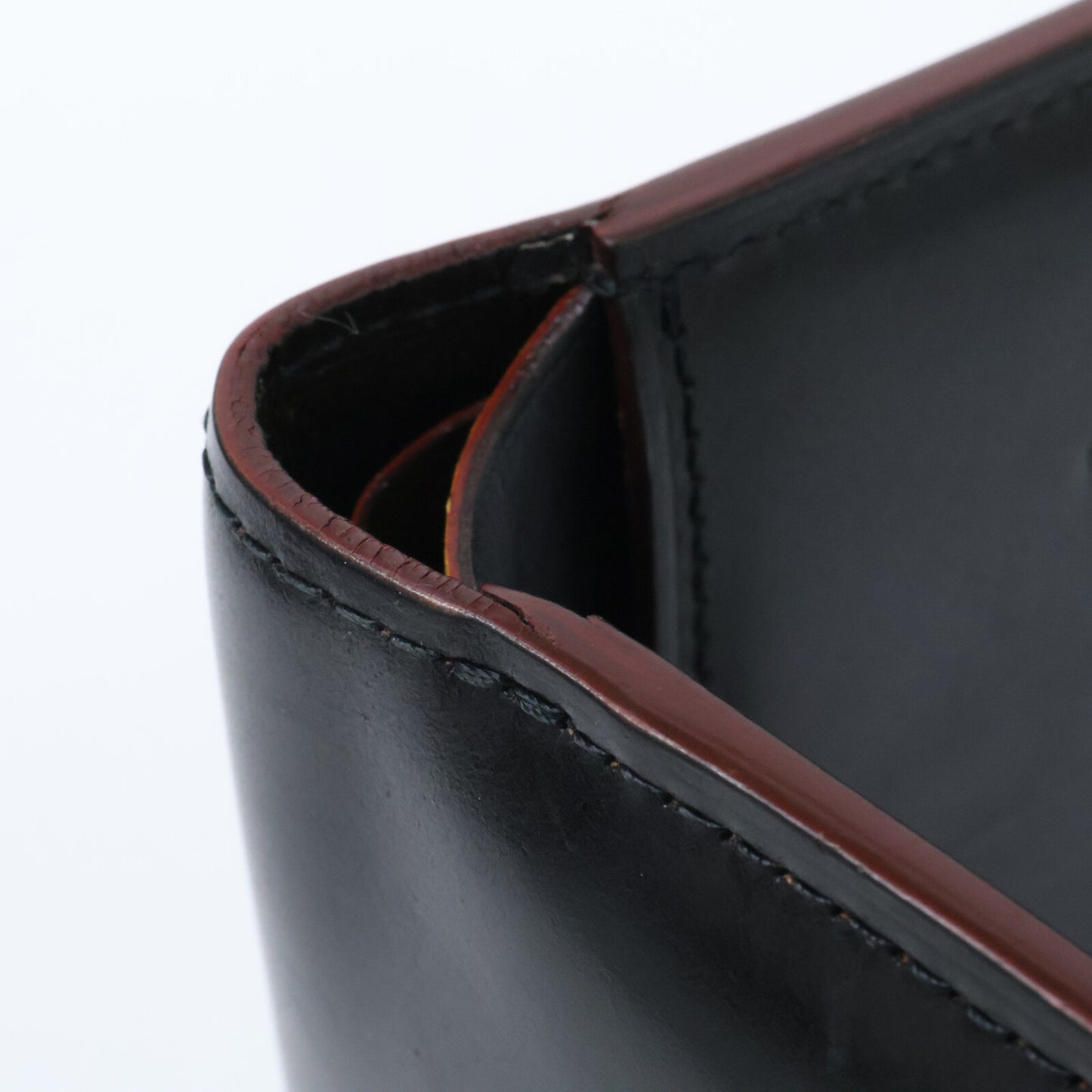 GANZO 59152 Cordovan R.C. Bi-Fold Wallet Black Size ONE SIZE