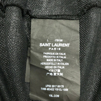 SAINT LAURENT PARIS 17 Vintage Dark Gray Polo Shirt Size L