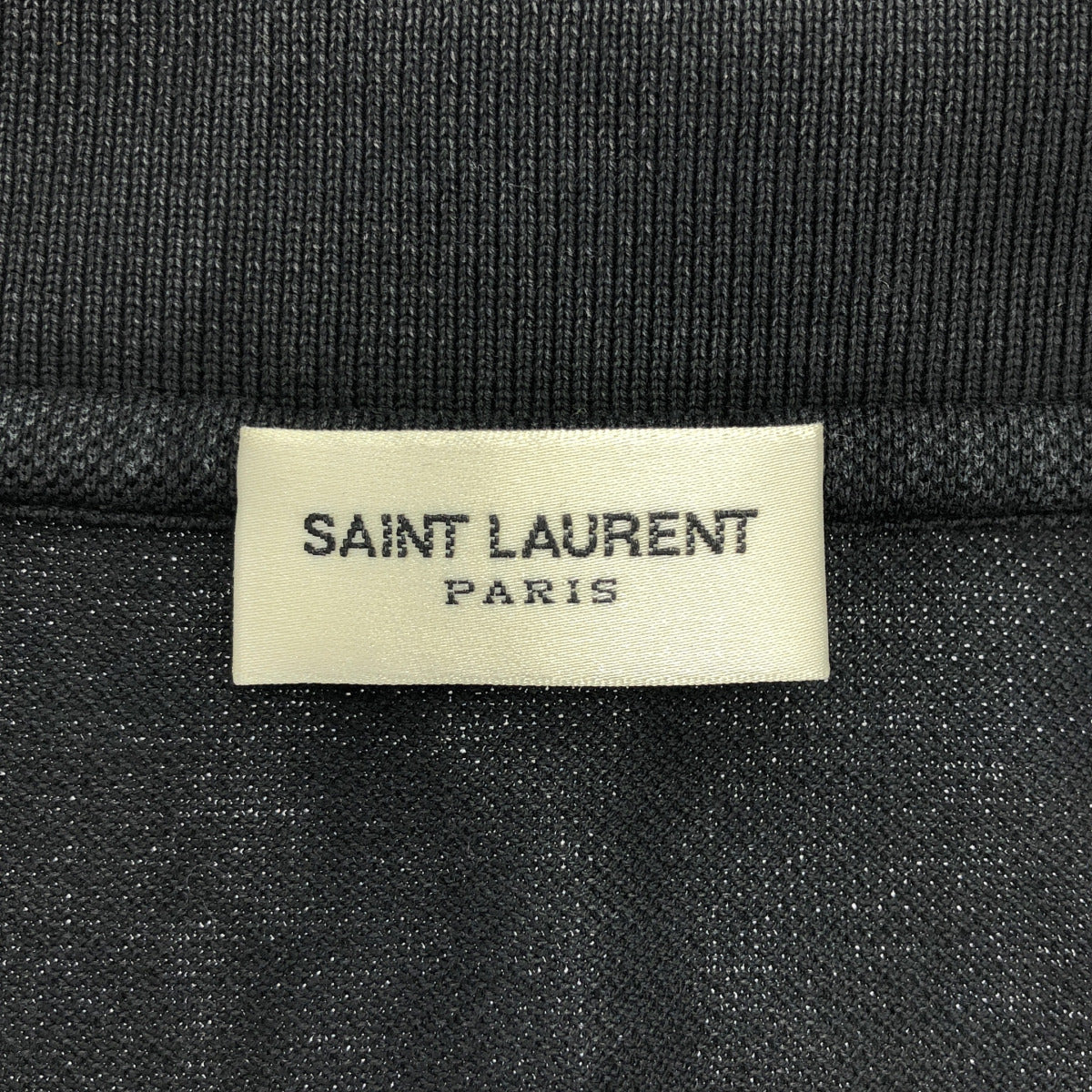 SAINT LAURENT PARIS 17 Vintage Dark Gray Polo Shirt Size L