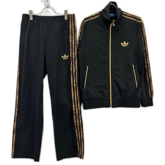 adidas W39303 Leopard Track Jacket Black Size M