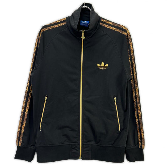 adidas W39303 Leopard Track Jacket Black Size M