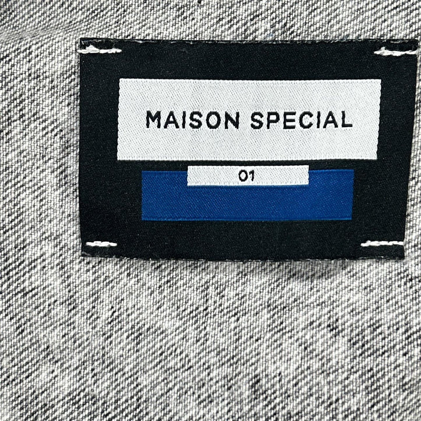 MAISON SPECIAL 11241211208 Chemical Jacket Black Size 01