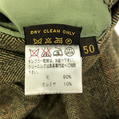 Loro Piana Wool Cashmere Check 3B Blazer Size 50