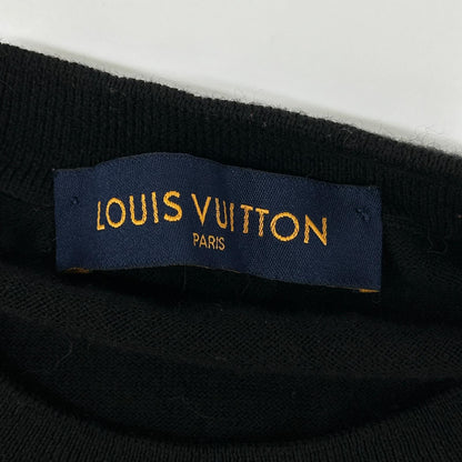 LOUIS VUITTON 19AW Black Patch Design Knit Size M