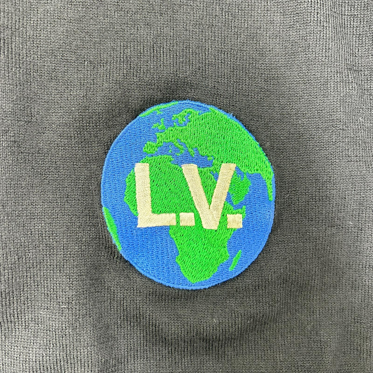 LOUIS VUITTON 19AW Black Patch Design Knit Size M