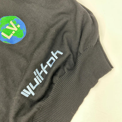 LOUIS VUITTON 19AW Black Patch Design Knit Size M