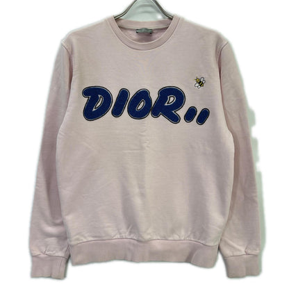 DIOR Pink KAWS Logo Cotton Sweatshirt Size S