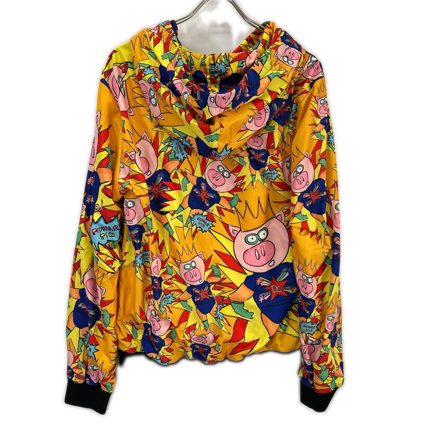 DOLCE&GABBANA Yellow Majolica Pattern Hoodie Size 52