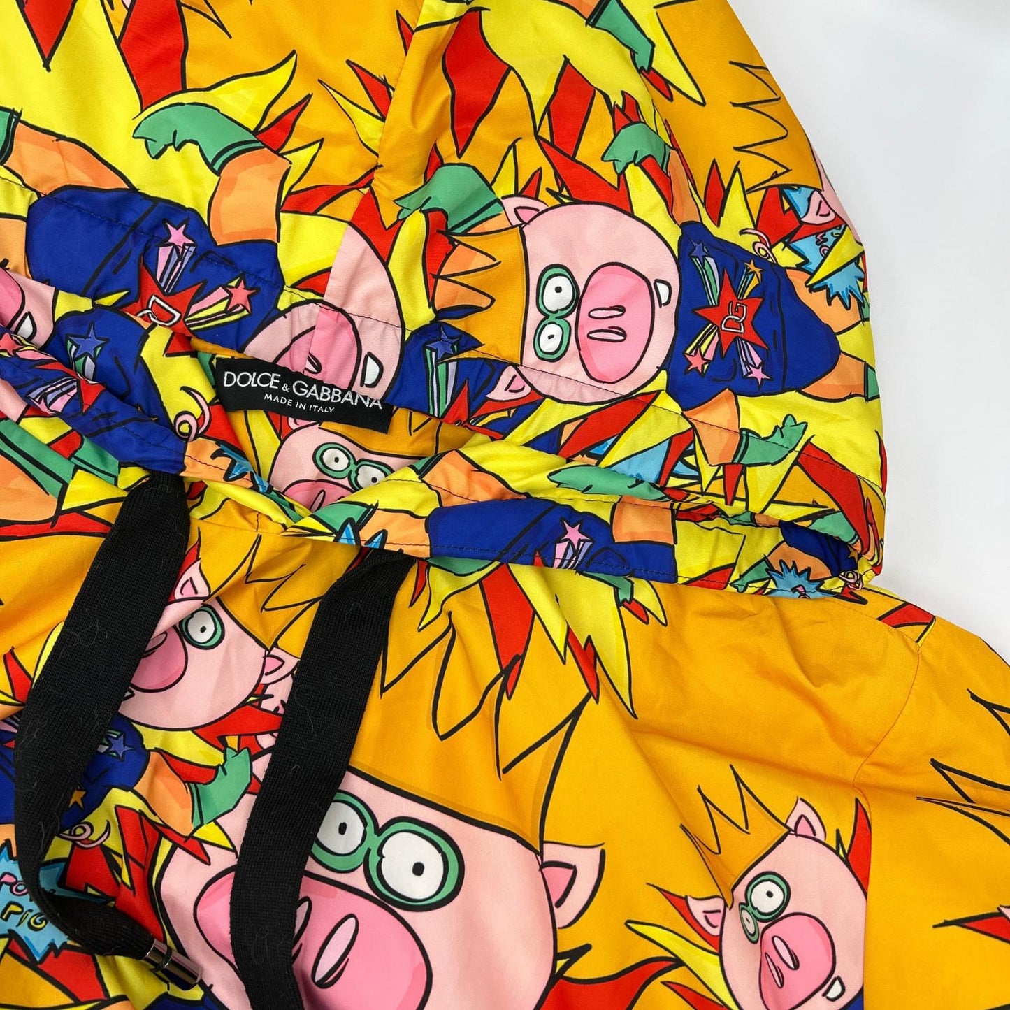 DOLCE&GABBANA Yellow Majolica Pattern Hoodie Size 52