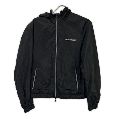 EMPORIOARMANI Black Reversible Nylon Jacket Size 46