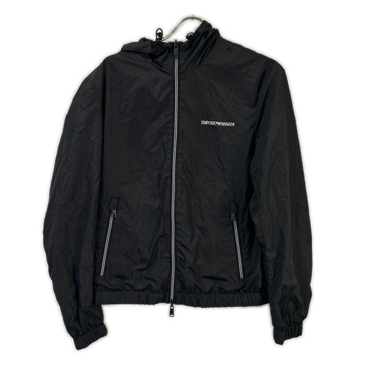EMPORIOARMANI Black Reversible Nylon Jacket Size 46