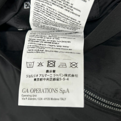 EMPORIOARMANI Black Reversible Nylon Jacket Size 46