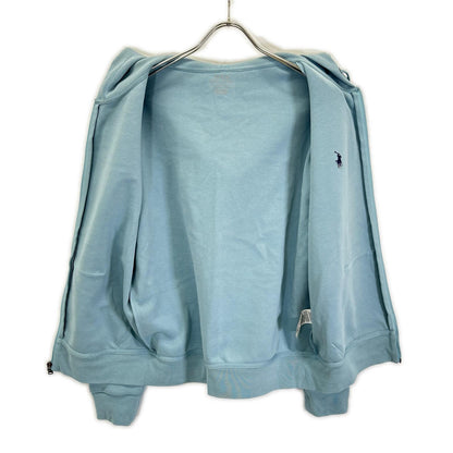 POLObyRalphLauren Light Blue Polyester Zip-Up Hoodie Jacket Size S