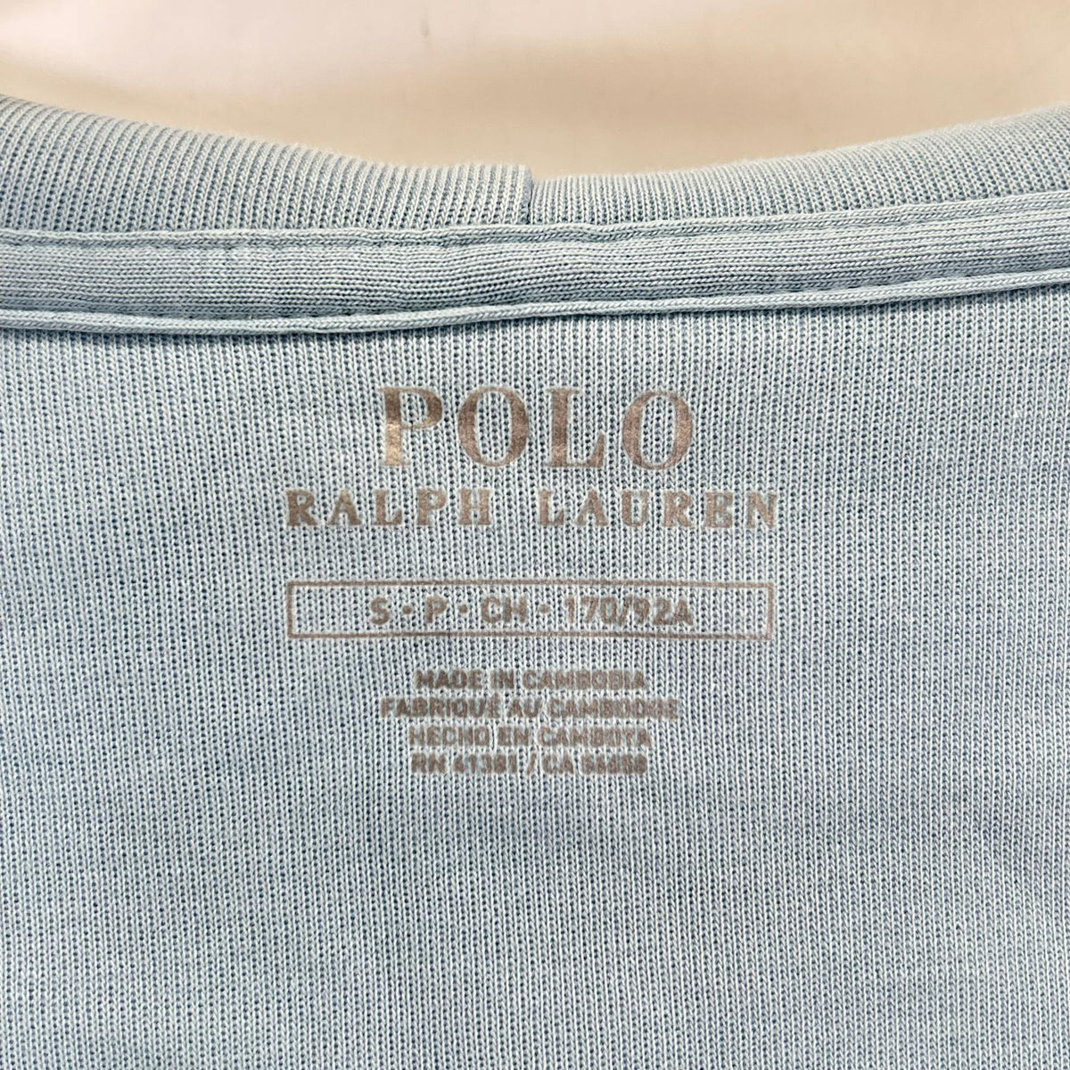 POLObyRalphLauren Light Blue Polyester Zip-Up Hoodie Jacket Size S