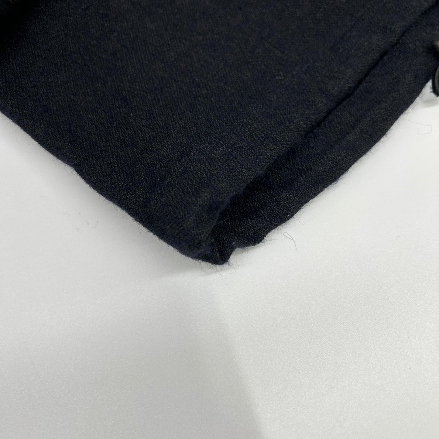 MANDO Navy Linen Wool Belted Pants Size 3