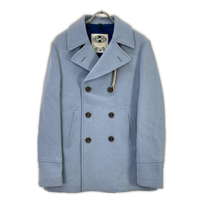 CAMPLIN Blue Double-breasted Wool P-Coat