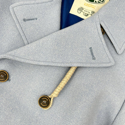 CAMPLIN Blue Double-breasted Wool P-Coat