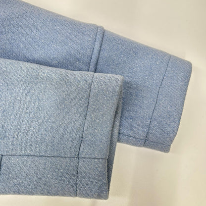 CAMPLIN Blue Double-breasted Wool P-Coat