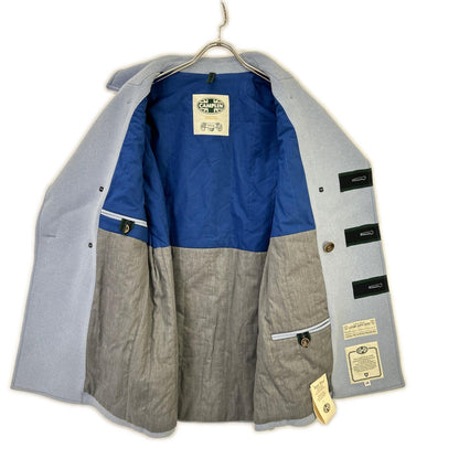 CAMPLIN Blue Double-breasted Wool P-Coat