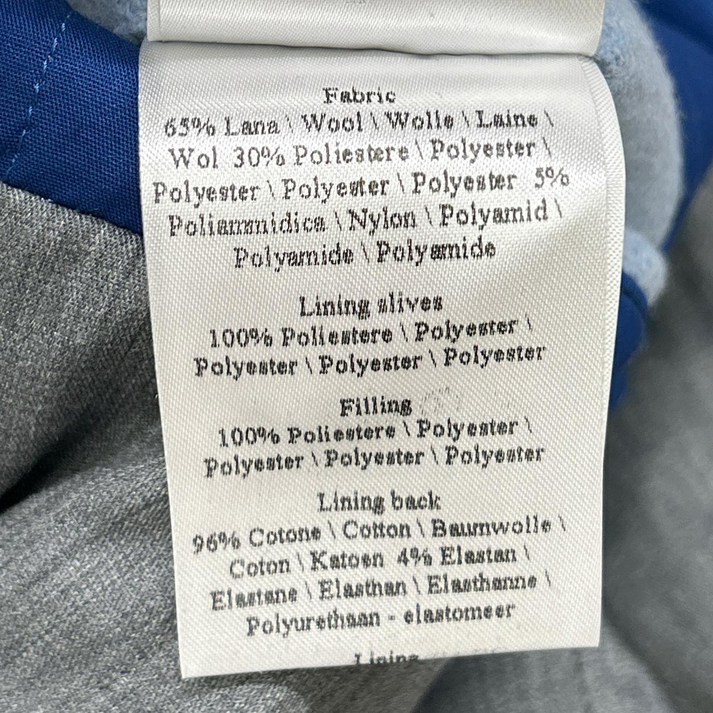 CAMPLIN Blue Double-breasted Wool P-Coat
