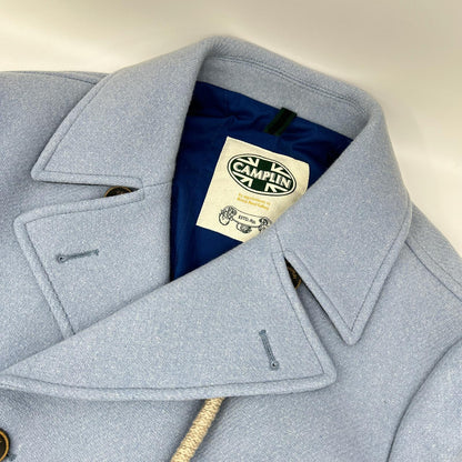 CAMPLIN Blue Double-breasted Wool P-Coat
