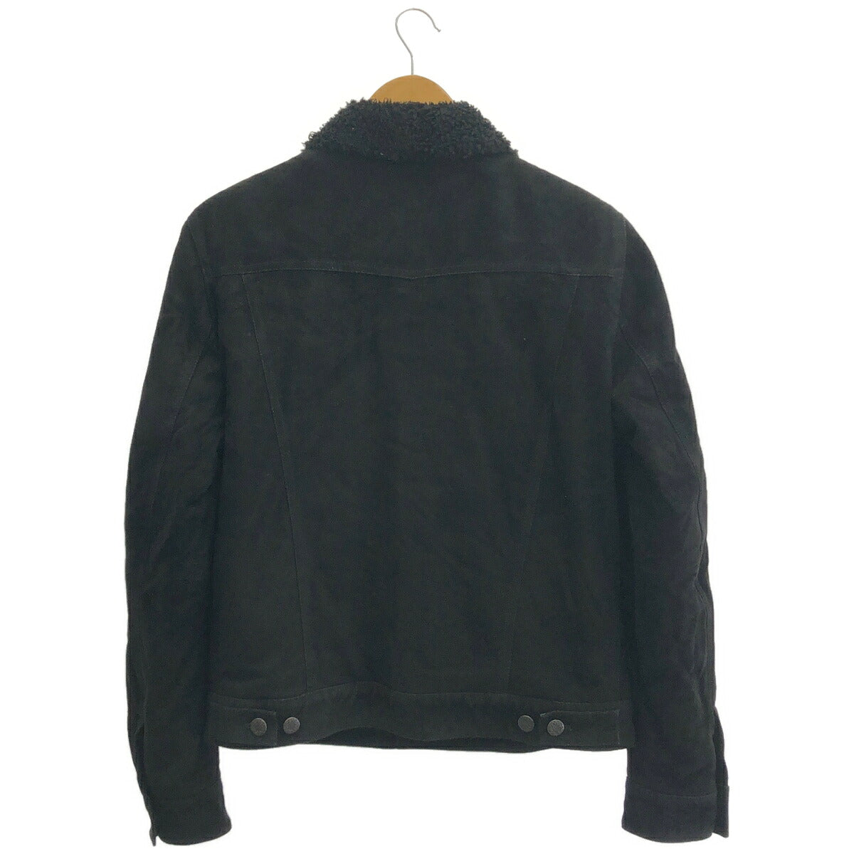 EMMETI Shearling Suede Boa Jacket Size 44