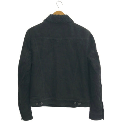 EMMETI Shearling Suede Boa Jacket Size 44