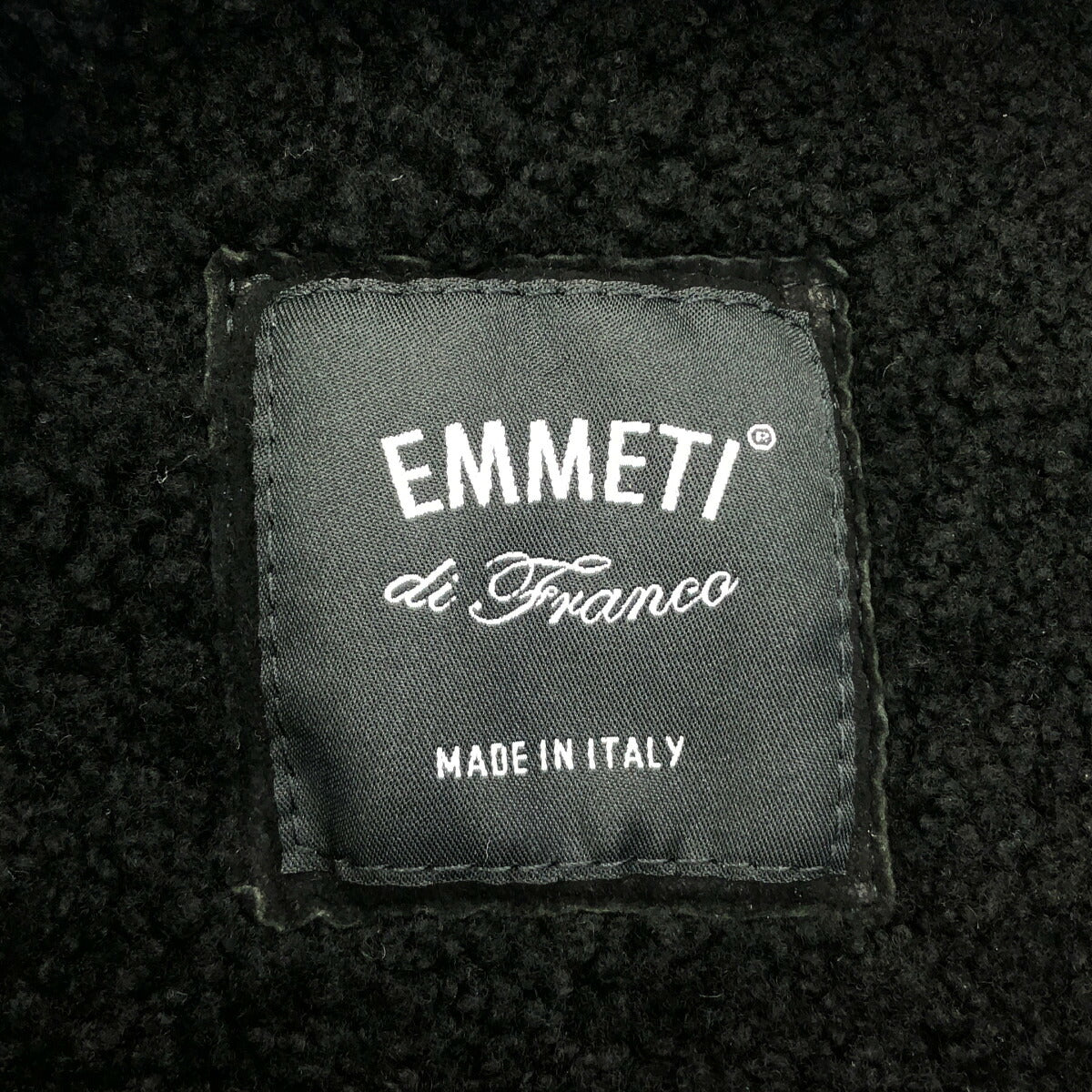 EMMETI Shearling Suede Boa Jacket Size 44