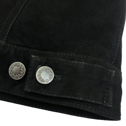 EMMETI Shearling Suede Boa Jacket Size 44