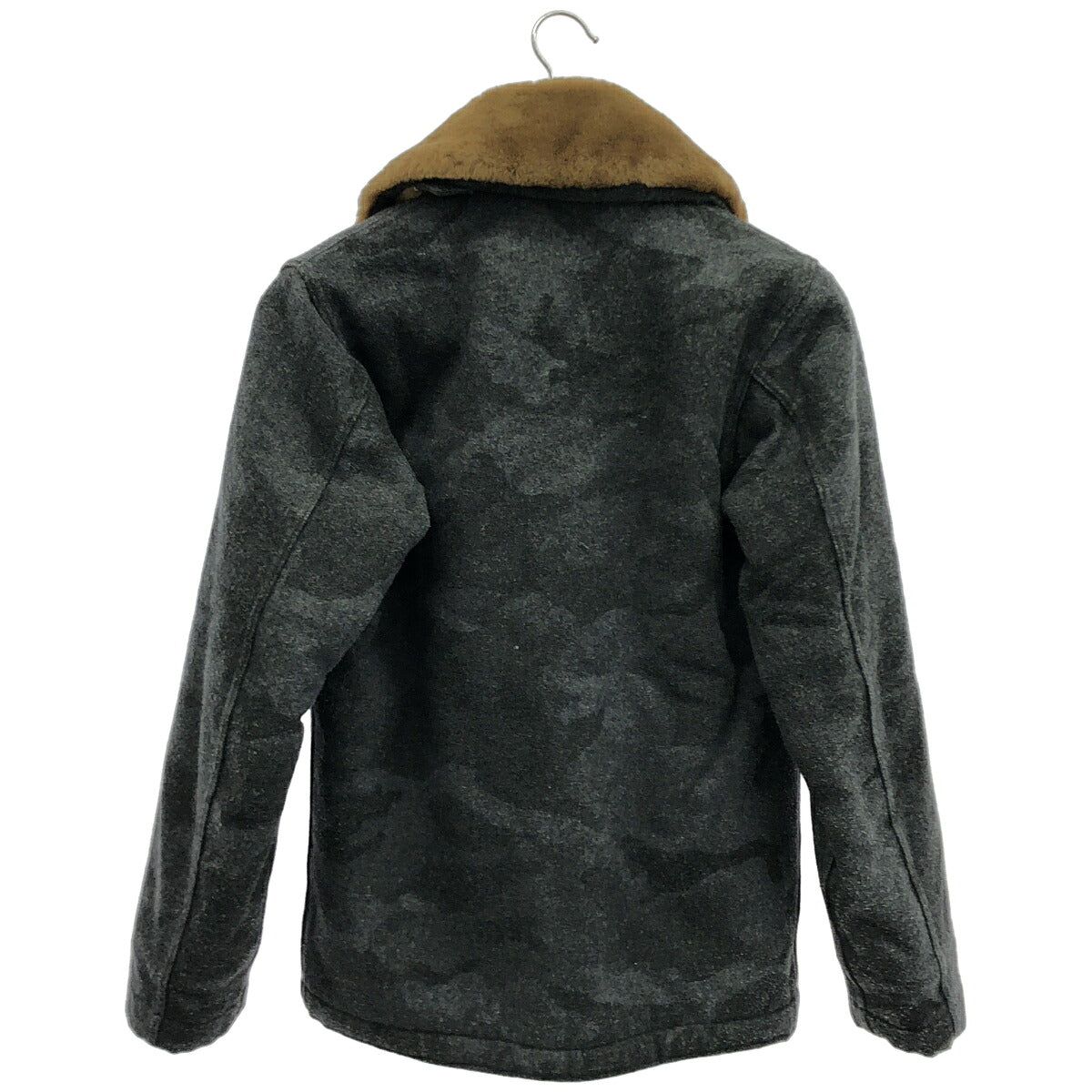 STUDIO D'ARTISAN Camo Melton Boa Jacket Size 36