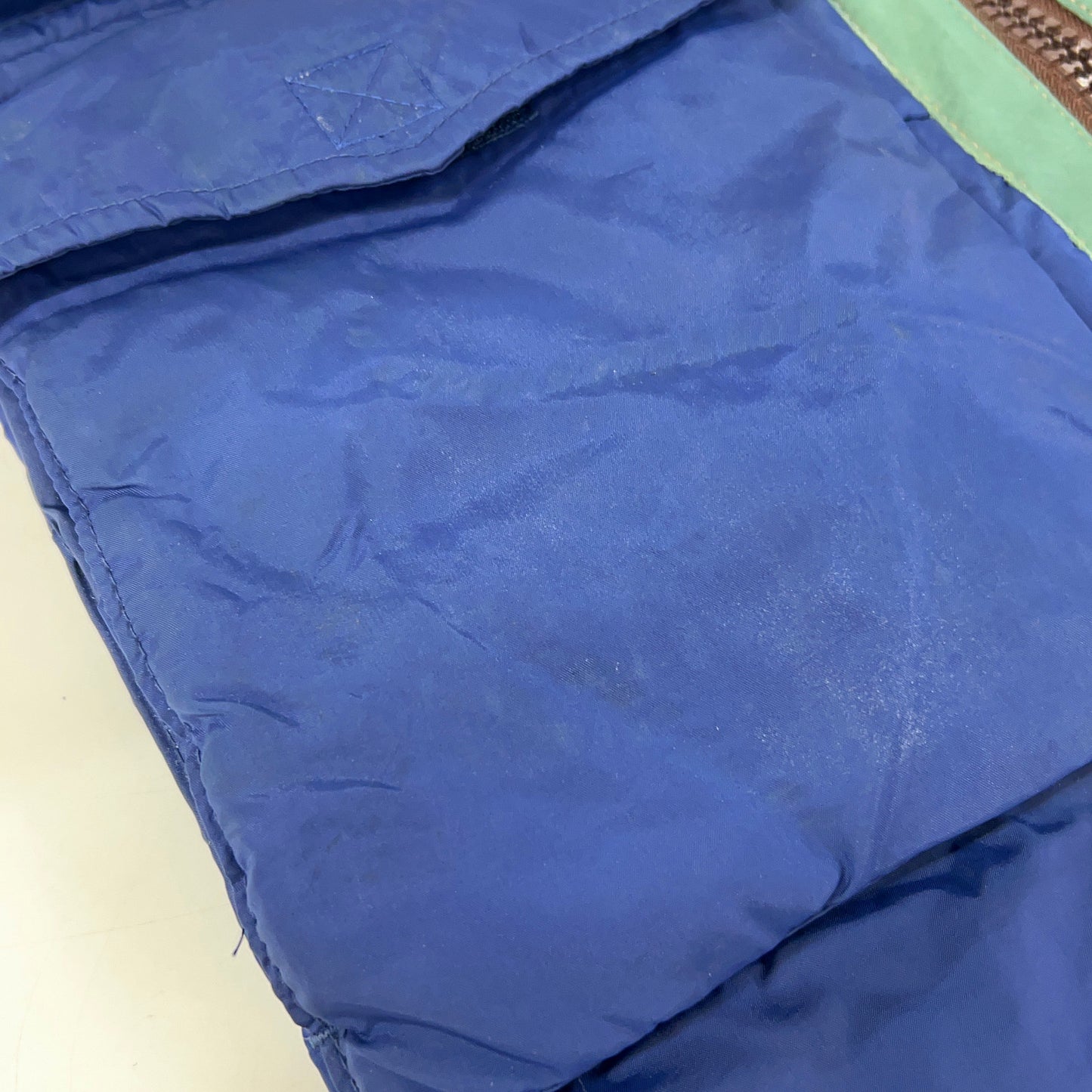 M.I.H Green Blue Remake Down Vest