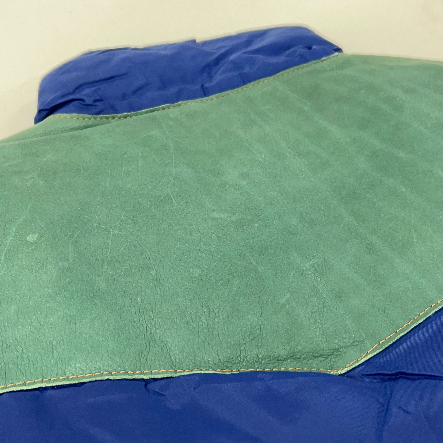 M.I.H Green Blue Remake Down Vest