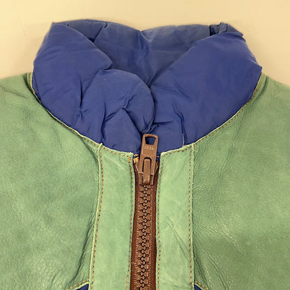 M.I.H Green Blue Remake Down Vest