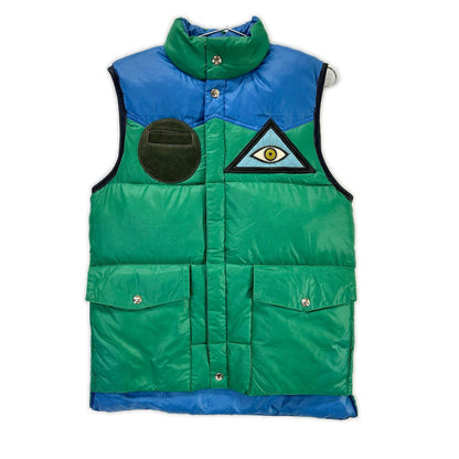 Green Blue Brown Belt Remake Down Vest