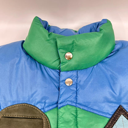 Green Blue Brown Belt Remake Down Vest