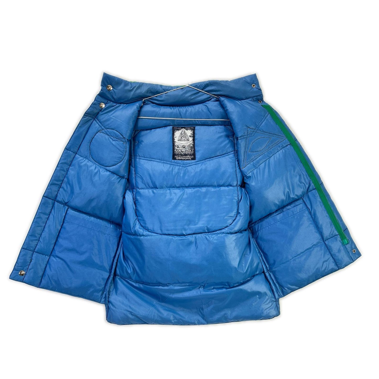 Green Blue Brown Belt Remake Down Vest