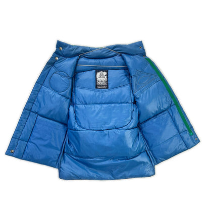 Green Blue Brown Belt Remake Down Vest