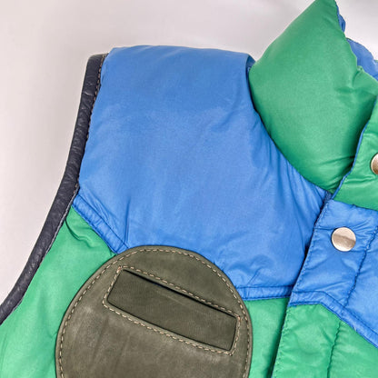 Green Blue Brown Belt Remake Down Vest