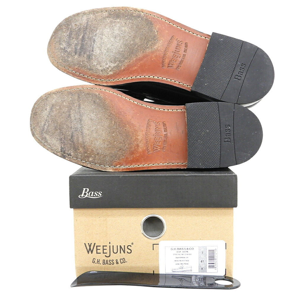 G.H.BASS Leather Bi-Color Loafers Size 7