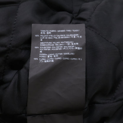 BALENCIAGA 485711 Painted Biker Jacket Black Size 48