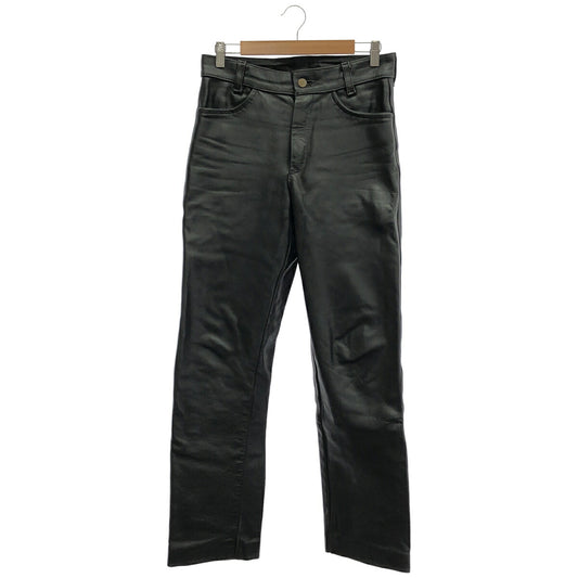 VANSON Black Leather Pants Size 31
