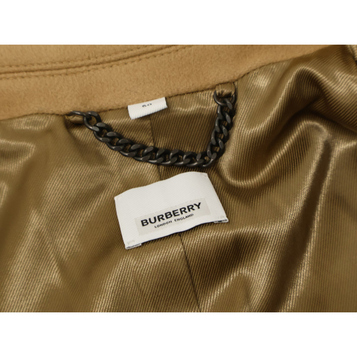 BURBERRY Cashmere Blend Wool Notched Lapel Coat Size 50