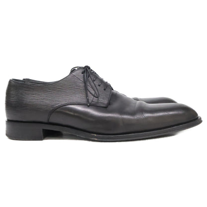 LOUIS VUITTON Wall Street Line Epi Derby Shoes Black Sneakers Size 8
