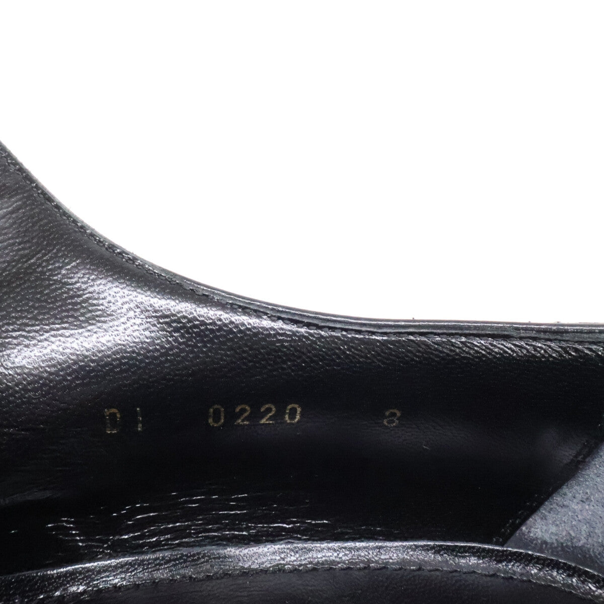LOUIS VUITTON Wall Street Line Epi Derby Shoes Black Sneakers Size 8