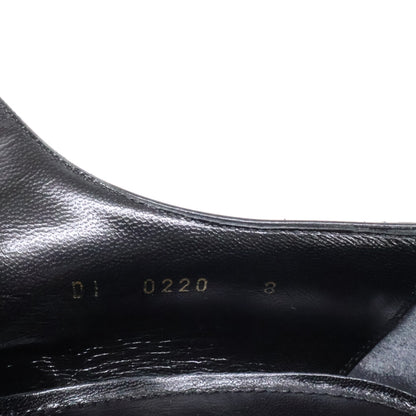 LOUIS VUITTON Wall Street Line Epi Derby Shoes Black Sneakers Size 8