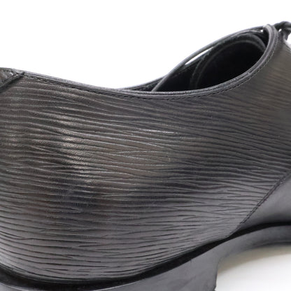 LOUIS VUITTON Wall Street Line Epi Derby Shoes Black Sneakers Size 8